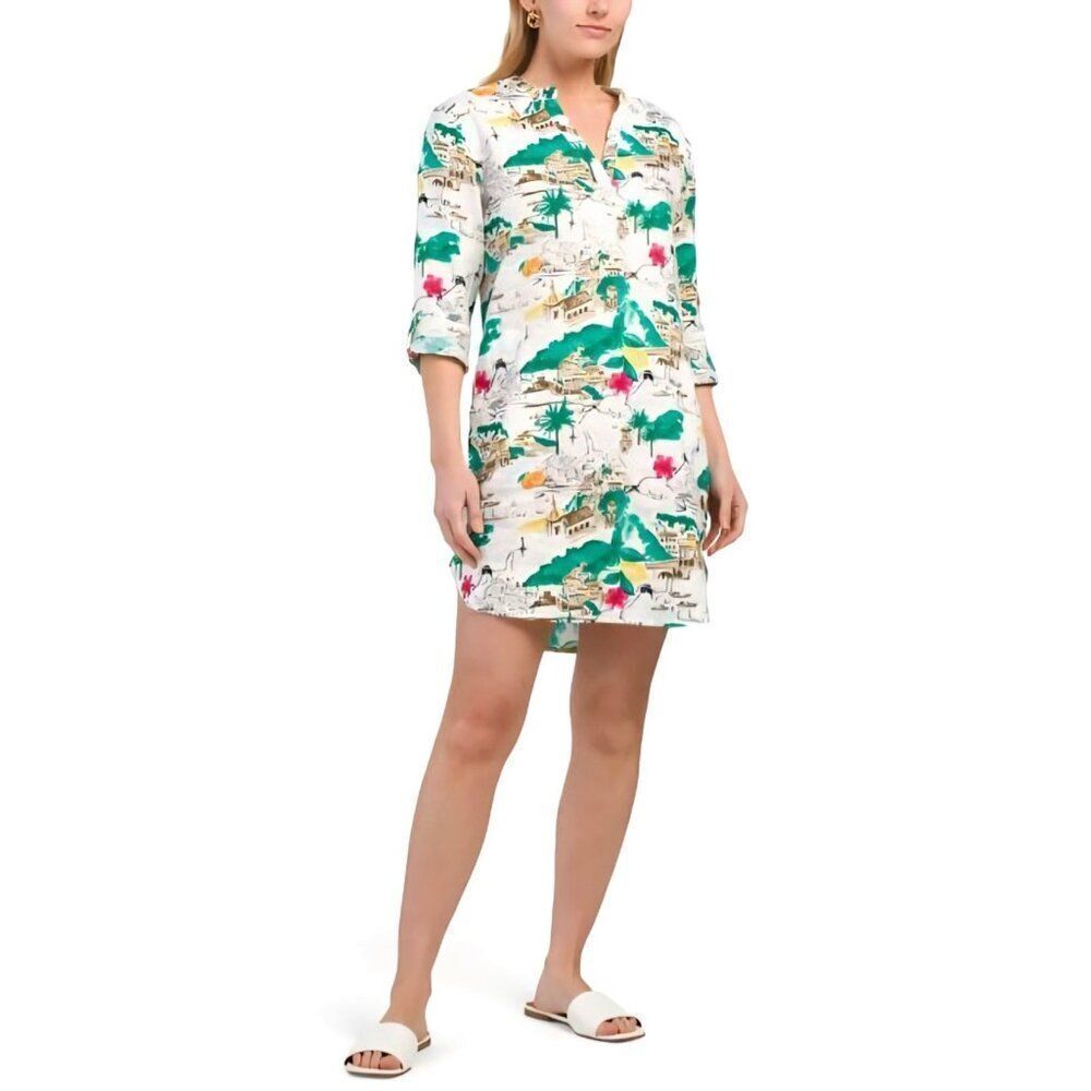 NWT Cynthia Rowley - S‎ Amalfi Coast Tunic Dress/Top 100% Linen